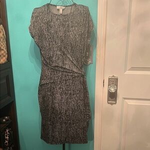 Halston Heritage Black and White Mini Dress